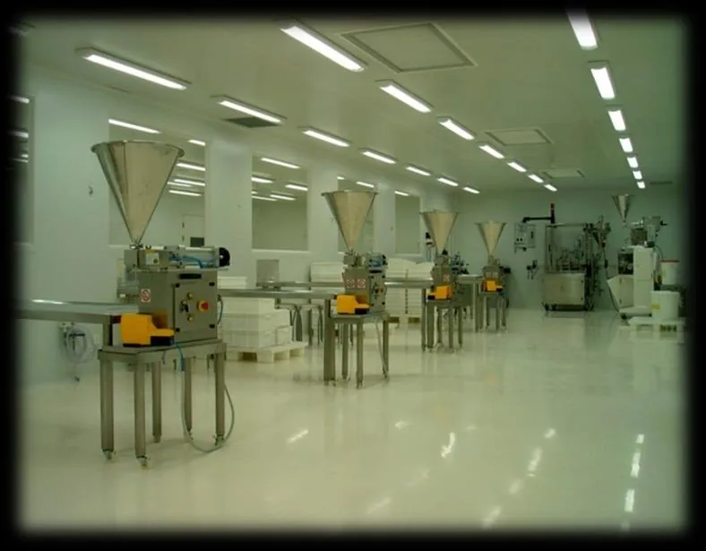 Filling line in operation